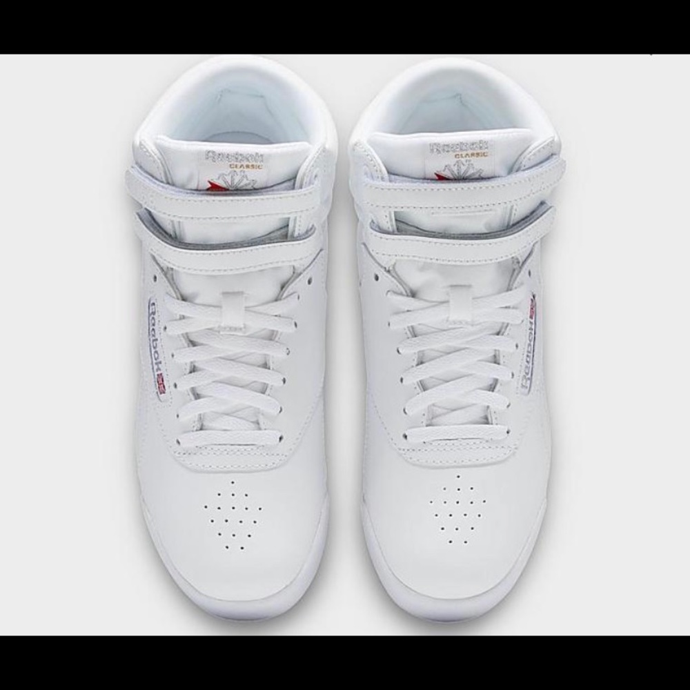 White Reebok High Classics Size 3